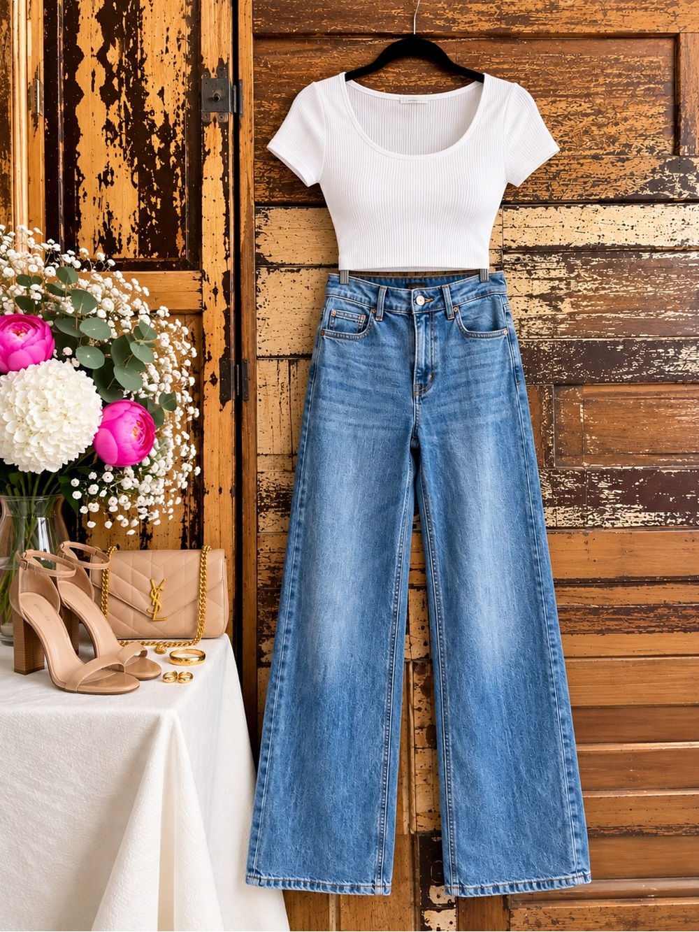 NWOT Judy Blue Wide Leg Jeans | Mid Rise Medium Wash Denim